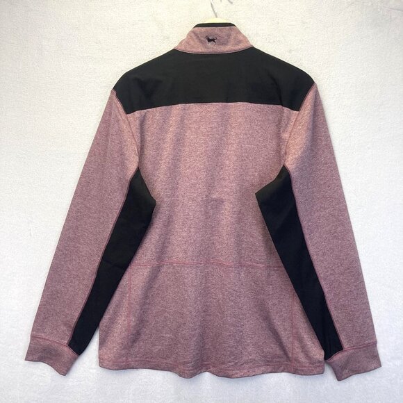 Black Dog Brand 1/4 Zip Mens Pullover Large Athletic Long Sleeve Performance EUC - Picture 2 of 16